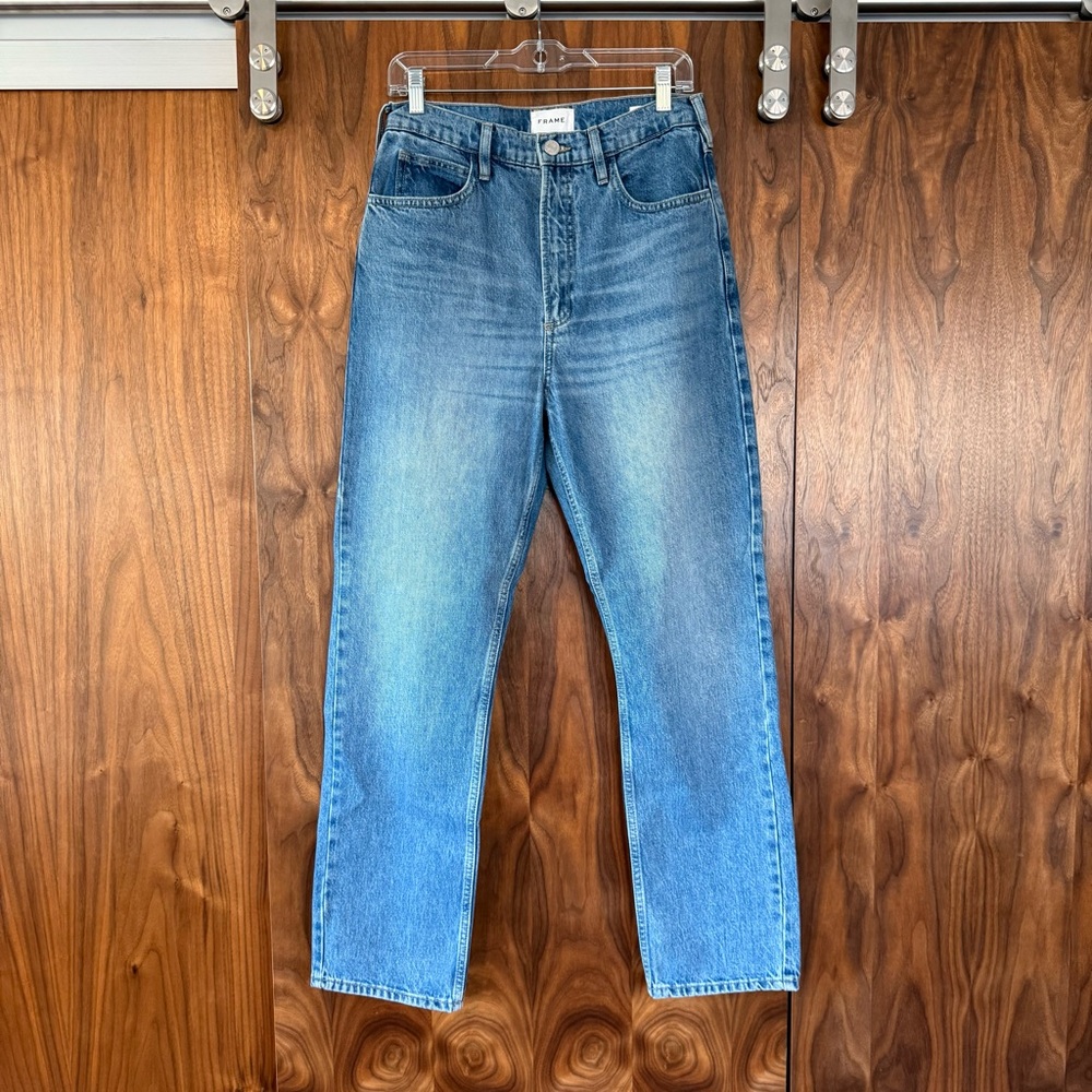 Frame Women’s High’N’Tight Straight Jeans
Size 28
29” inseam